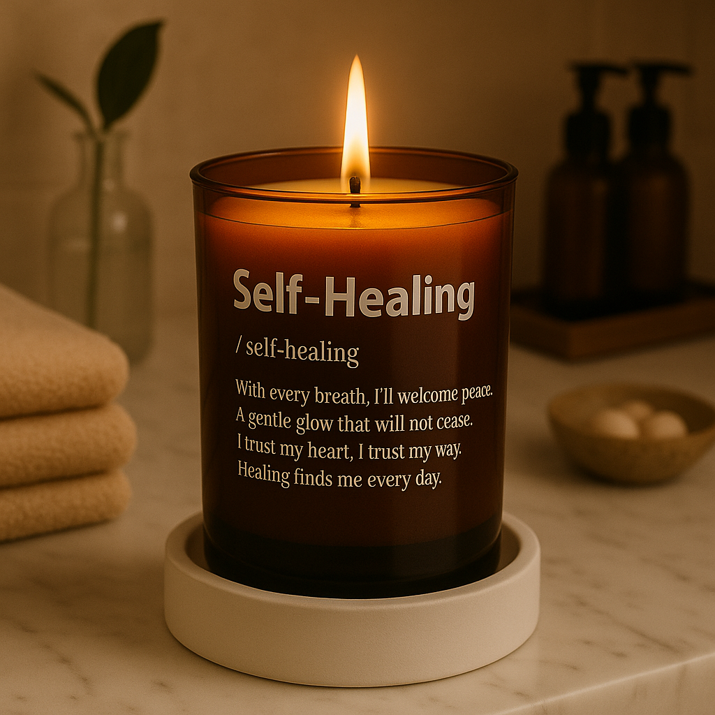 Self-Healing Luxury Candle – Calm, Restore, and Recenter