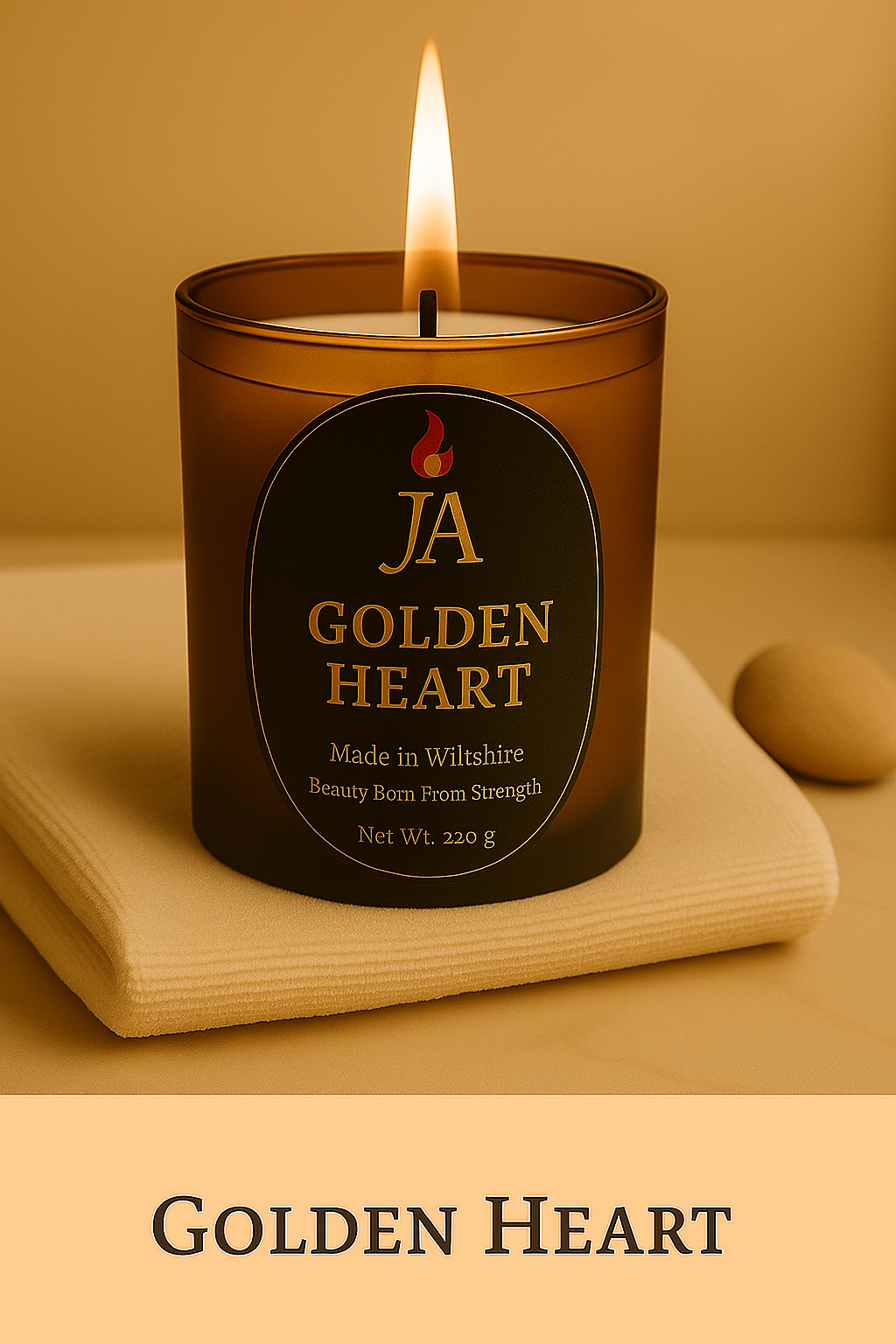 ✨ Golden Heart: A Candle for the Softness That Survived  Written by Josie